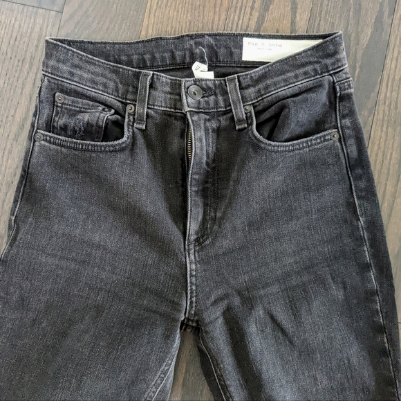 Rag and Bone High Rise Distressed Skinny - Picture 11 of 12